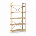 Bücherregal Bambus natur mit 5 Ablagen 80 x 30 x 180 cm