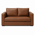 2-Sitzer Sofa Braun PU-Kunstleder Rechteckig 160 x 90 x 85 cm